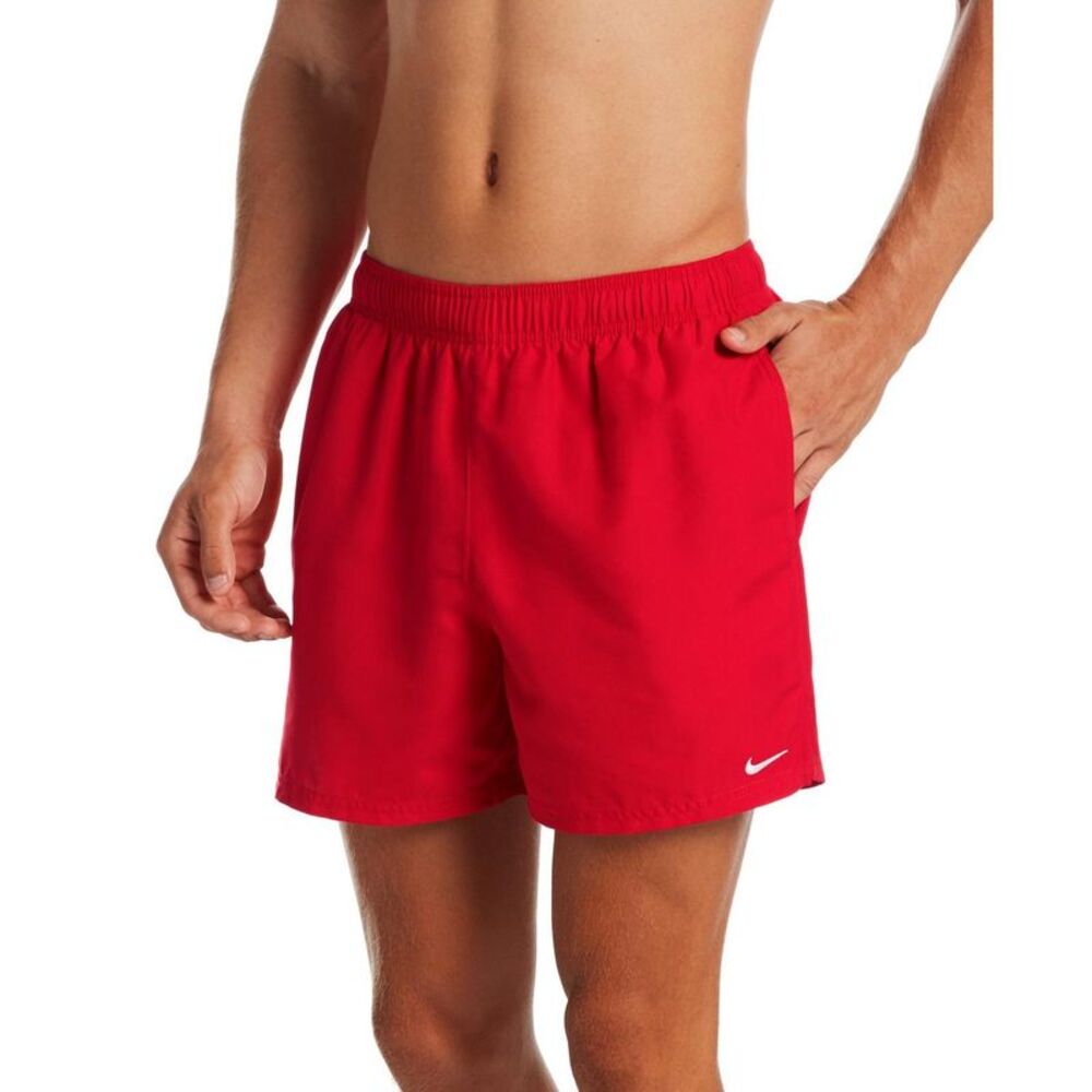 Nike Mens Embroidered Logo Regular Swim Shorts / University Red